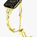 for Apple Watch Bands for Women, Bling Metal Strap for Apple Watch Series 11,10, Slim Stainless Steel Replacement for iWatch 9,8,7,6,5,4,SE3,SE 2nd,Ultra 3,2,1, 38mm,40mm,41mm 42mm 44mm 45mm 46mm 49mm, Gold