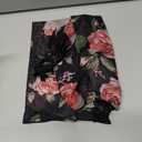 Women's Sexy Lingerie Dress Semi Sheer Lace Nightgown Nighties Rose Pattern Mesh Chemise Baby Doll Teddy (Black) XL