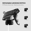 2 x Paksh Novelty Glass Spray Bottles Amber 2 Pack 16 Oz Refillable Container with Durable Leakproof Trigger Sprayer with Mist/Stream/Lock for Hair, Cleaning Products, Essential Oils, Aromatherapy, Water