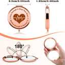 Nurse Appreciation Gift for Women Compact Makeup Mirror Nursing Student Gifts Nursing Graduation Gift Female Mothers Day Christmas Birthday Presents for Her Friend Nurse Gifts Folding Mirror Rose Gold