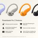 Beats Powerbeats Pro 2 - Wireless Noise Cancelling Workout Earbuds with Secure- Fit Earhooks, Up to 45-Hour Battery with Charging Case, Sweat & Water Resistant, Heart Rate Monitoring Electric Orange