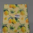 Placemats Set of 6, Lemon Yellow Linen Place Mats,Modern Washable Table Placemats 12"x18" Heat Resistant Table Mats for Dining Kitchen Party Holiday Decoration