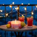 12.5oz Strawberry Daiquiri Scented Candle with Crystals Inside, Flower-Shaped Cute Glass Candle Gift, 45 Hour Burn Time, Pink Gifts Candles for Women, Valentine Candles, Best Friend Candle