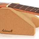 Cork Guitar Neck Rest, Guitar Neck Cradle Support Pillow, Guitar Accessories for Repair, Maintenance, Cleaning, String Instrument Luthier Tool, 100% Natural Cork Die-Cast Cut (Granule gold)