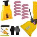 Chainsaw Sharpener Kit Portable Chainsaw Chain Sharpener for 12''-22'' Chain Saws, Universal Chain Saw Sharpener Tool, Chainsaw Blade Sharpener, Quick Sharpening and Easy to Use