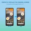 Pixel 6A Screen Replacement, Front Glass Outer Panel Repair Kit Compatible with Google Pixel 6A 6.1"(No LCD & Touch Digitizer)