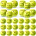Soulchen 24 Pack Sports Softball Motivational Fastpitch Softball Practice Official Size and Weight Balls Leather Covered Training Ball for Youth Beginner Players Games Practice