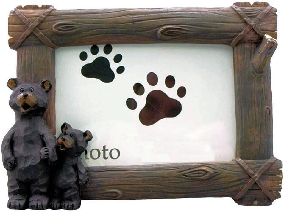 Black Bear and Cub Tabletop Picture Frame, 5''x3.5''