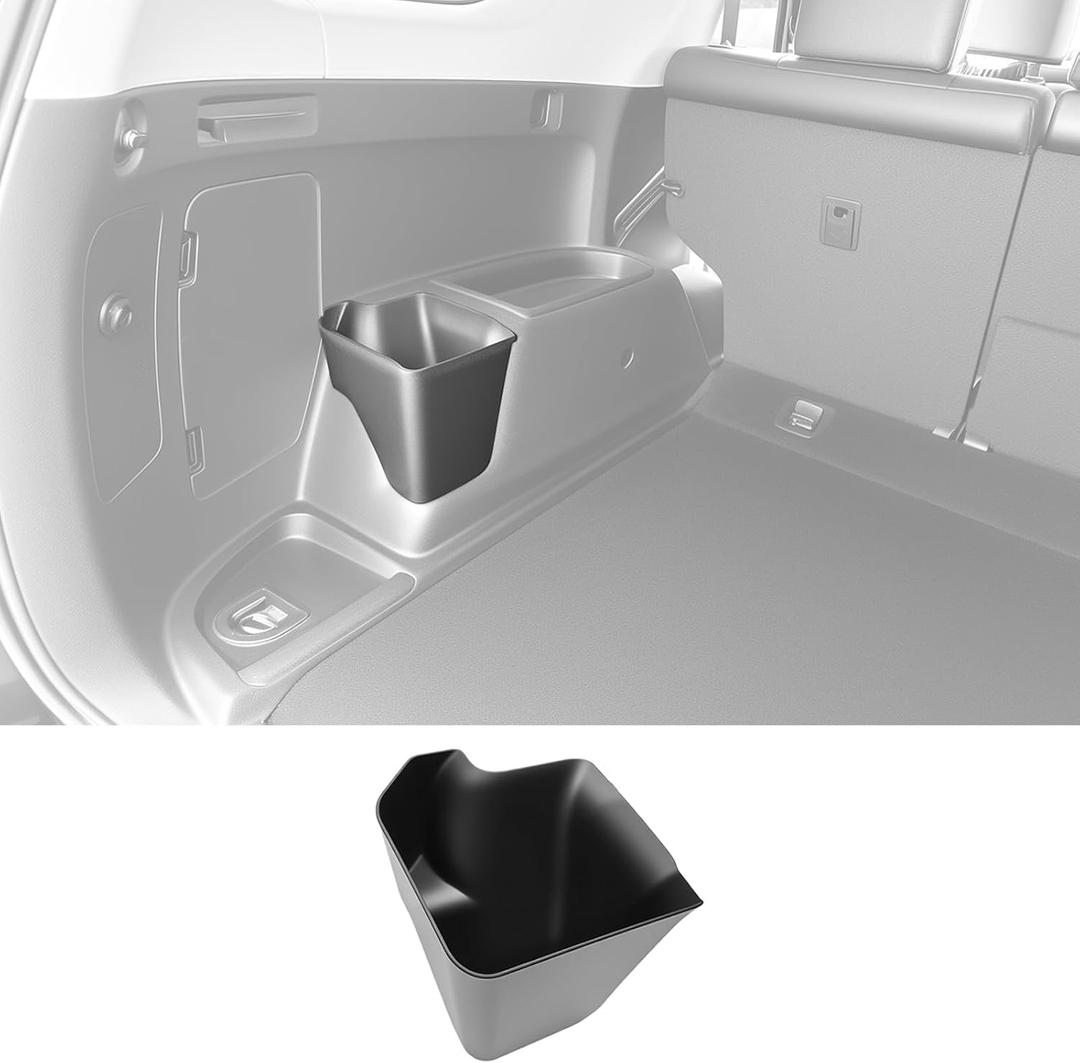 Qyebbk Trunk Organizer for 20102024 Toyota 4Runner 5Seat 2nd Row(NOT Fit 7Seat 3rd Row), Rear Trunk Storage Box Bin Cargo Tray for 10-24 4 Runner Interior Accessories(Left Side)