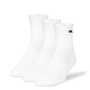 Men's Cushion Ankle Socks, White,6 Pairs
