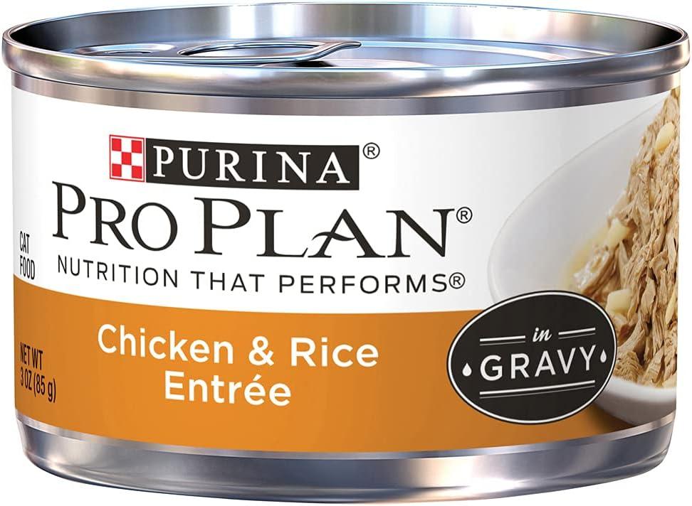 Nestle Petcare Pro Plan Chicken & Rice Entree for Adult Cats, 1 Count, One Size (EXP 07/31/26)