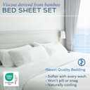 Hotel Sheets Direct 3 Piece Bed Sheet Set Twin XL Size, 100% Viscose Derived from Bamboo Sheets Set with 1 Pillowcase, Cooling & Breathable Luxury Bedding, Moisture-Wicking & Silky Soft, Light Yellow