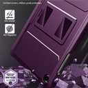 MoKo Case Fit Galaxy Tab A11 Plus/ A9 Plus 11-Inch 2026/2024, Shockproof Full Body Rugged Stand Back Cover with Built-in Screen Protector for Galaxy Tab A11+/ A9+ Tablet, Dark Purple