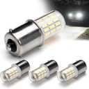 BA15S 1156 1141 1003 7506 1383 Led Bulbs for Backup Reverse Brake Tail Light,Daytime Running Stop,Turn Signal,Parking RV Interior Camper Trailer Boat Trunk Light,8-30V,White,4Pack