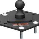 CURT 61100 Over-Bed Fixed Ball Gooseneck Hitch, 30,000 lbs, 2-5/16-Inch Ball