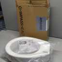 Carex Toilet Seat Riser, Round Raised Toilet Seat Adds 3.5 inches to Toilet Height, for Assistance Bending or Sitting, 300 Pound Weight Capacity Toilet Riser, White 