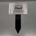 Dad Memorial Plaque, Grave Marker for Cemetery, Outdoor Garden Stake - Silver & Black, decorative plaque, engraved with 'In Loving Memory Dad' (Regular)