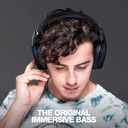 Skullcandy Crusher Wireless Bluetooth Headphones with Multi-Sensory Bass, Noise Isolating Over-Ear Fit, Up to 50 Hours Battery, Microphone for iPhone Android (Black)