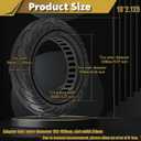 10 inch Solid Rubber Tire, 10x2.125, 50/75-6.1 Tubeless Tyre for Xiaomi M365/Pro 1s/Pro 2, Gotrax G4/Xr/V2 Electric Scooter, 10x2 Puncture-Proof Explosion-Proof Wheel Replacement Black 2pcs