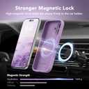 Magnetic for iPhone 17 Case, Compatible with MagSafe, [Full Camera Protection][Screen Protector] Silicone Shockproof Protective Phone Case for iPhone 17 6.3", Light Purple