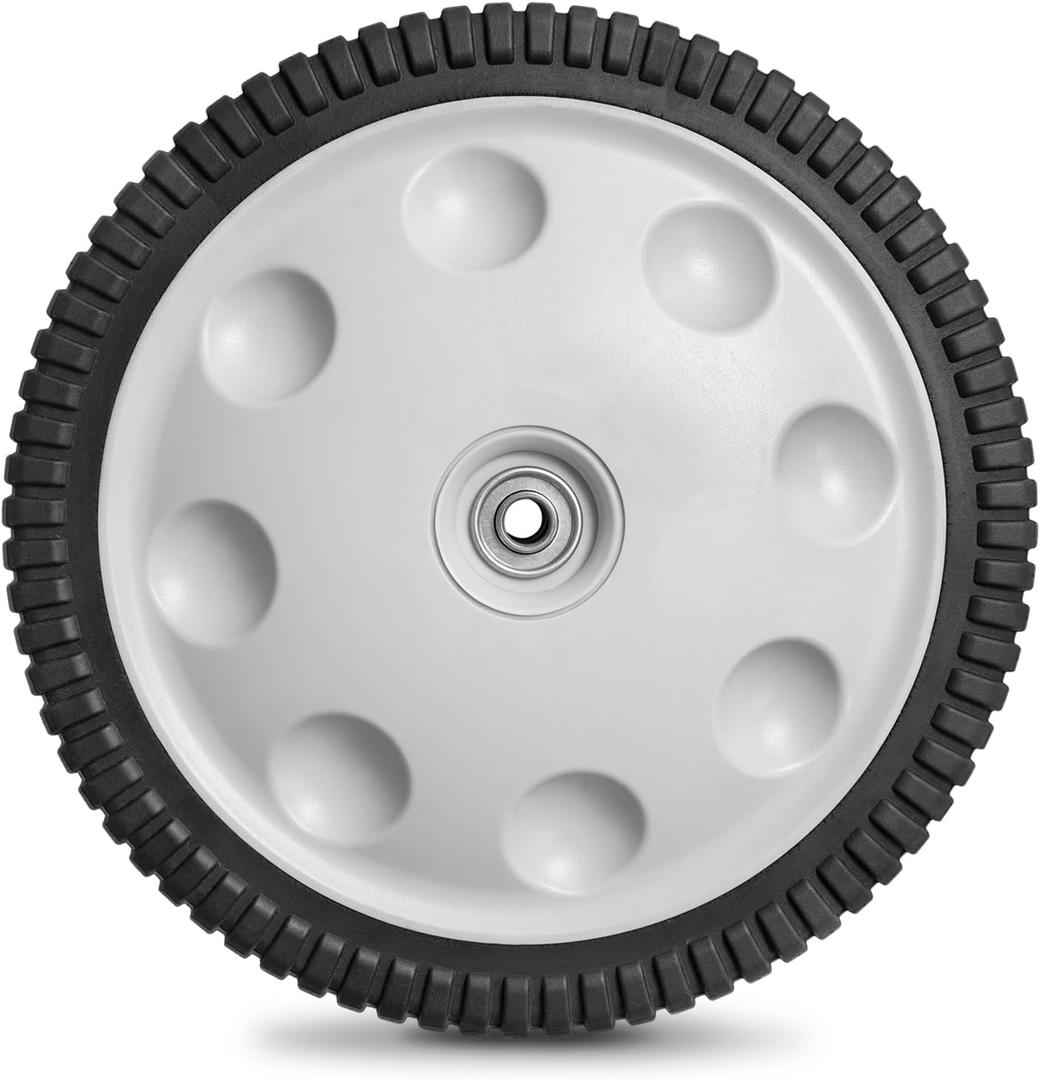 12 Inch 734-04019 Rear Wheel Replacement for MTD 734-04127, Lawn Mower Wheel 12" x 2.125" S-Wave Wheel Tire Compatible with Most Troy Bilt Walk-Behind Push Lawn Mower, 1 Pack