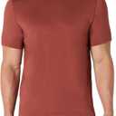 Amazon Essentials Men's Active Quick Dry Moisture Wicking Tech Stretch Lightweight Short-Sleeve T-Shirt, Burgundy, XX-Large Big