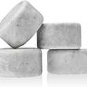 Godinger Whiskey Glasses, Drinking Glasses, Bar Glasses, Wine Glasses, Stemless Glasses, and Chilling Rocks Whiskey Stones Bar Set on Wooden Display Tray