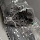 HYMOKEGE Oversized King Comforter Set Seersucker 7 Pieces, All Season Luxury Bed in a Bag for Bedroom, Bedding Set with Comforter, Sheets, Pillowcases & Shams, Dark Grey