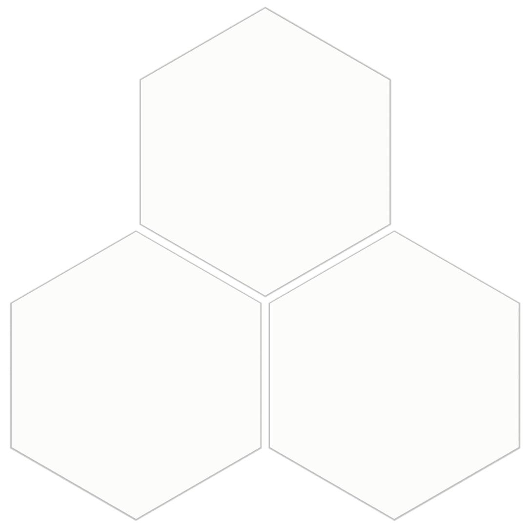 MORCART 20 Pcs Peel and Stick Floor Tile: Hexagon Waterproof Vinyl Flooring, Covers 12.6 Sq Ft, DIY Floor and Wall Decoration for Bathroom, Kitchen, Bedrooms, Stairs (Frost White) (11.8" x 10.2")