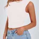 PRETTYGARDEN Women's Off The Shoulder Crop Top - Chic Asymmetrical Going Out Tops for Summer 2026, Slim Fitted & Breathable (XXL)