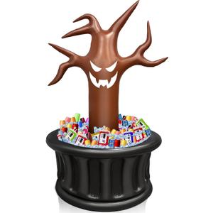 TURNMEON 5 Ft Halloween Infltable Drink Cooler, 100+ Cans Large Capacity Halloween Inflatable Dead Tree Cooler Decoration Party Supplies for Outdoor Indoor Home Halloween Theme Parties Events