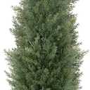 Bellacat 4ft UV Resistant Artificial Topiary Trees Outdoor, 48in Faux Cedar Tree with Full & Realistic Leaves, Fake Cypress Tree for Front Door Proch Patio Deck Balcony Yard Decor