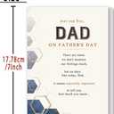 5 x Funny Fathers Day Card for Dad, Unique Dad Father's Day Card Gifts from Daughter Son, Gifts for Father