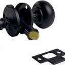 QCAA Solid Brass Storm Door Latch, Oil Rubbed Bronze US10B, Made in Taiwan, 1 Pack