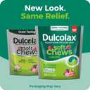 Dulcolax Saline Laxative Soft Chews, Gentle Constipation Relief, Mixed Berry Flavor, Magnesium Hydroxide 1200 mg, 60 Count