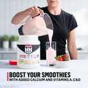 Muscle Milk Genuine Protein Powder, Strawberries N Crme, 1.93 Pounds, 13 Servings, 32g Protein, 3g Sugar, Calcium, Vitamins A, C & D, NSF Certified for Sport, Energizing Snack, Packaging May Vary (EXP 01/31/27)