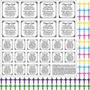 Fanfanwin Pocket Prayer Quilt Panel Squares with Small Wooden Crosses Mini Scripture Pocket Prayer Quilt for Friend Family Religious Spiritual Gift Christmas Reward Gift(Classic)