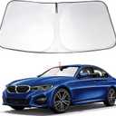Windshield Sun Shade Custom Fit 2013 2014 2015 2016 2017 2018 BMW 3 Series/F30/F31/F80/M3 Accessories Foldable Sunshade Sun Blocker Front Window Shades Covers Keep Car Cooler
