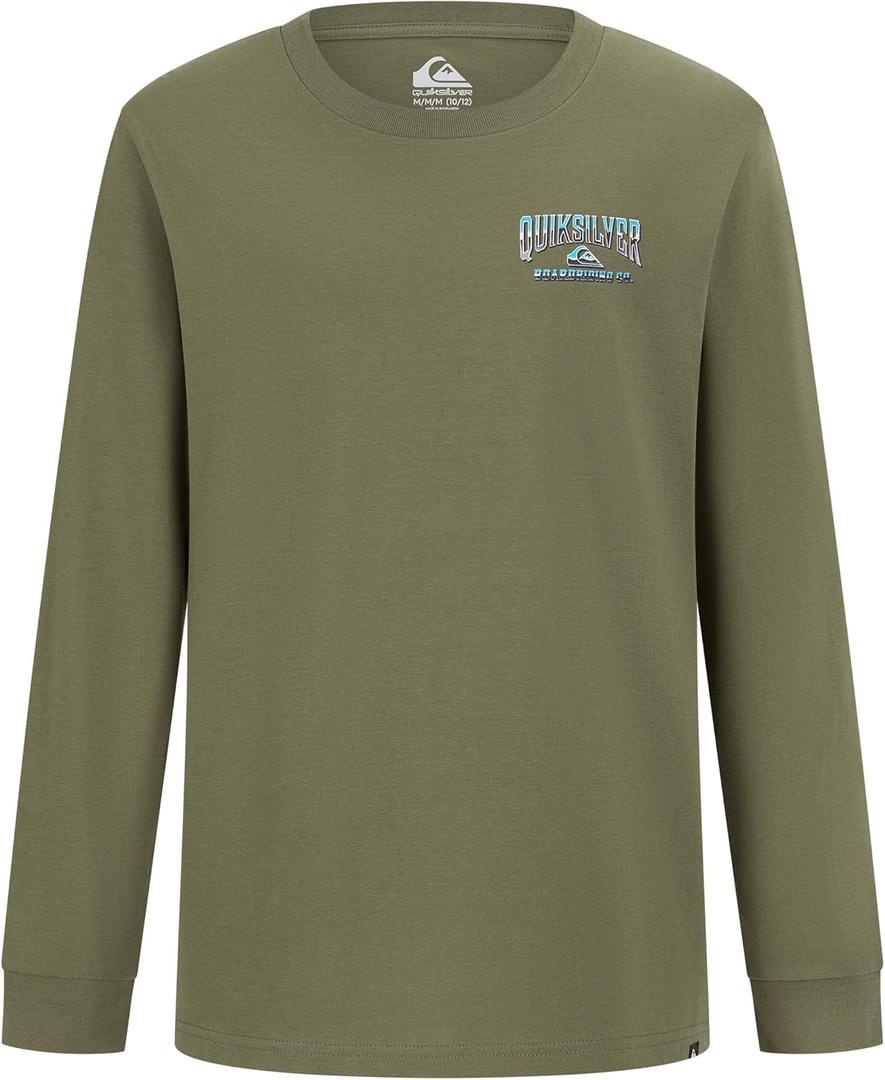 Quiksilver Boys' Long Sleeve Logo Graphic T-Shirt (14-16)