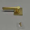 EHOMEWARE Gold Dummy Door Levers Interior Door Handles, Heavy Duty Levers for Closet, Non-Turning Reversible Levers for Left Right Handed Doors,1 Pack