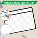 JMIATRY 20PCS Horizontal Job Ticket Holders 8.5x11 Inch Dry Erase Pocket Sleeves Landscape 3 Rings Work Order Plastic Sleeves Job Ticket Holders for Office Business