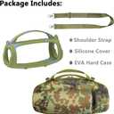 JCHPINE Silicone Cover and Hard Travel Case for JBL Charge 4 / Charge 5 Portable Bluetooth Speaker Accessories (Camouflage Case, NOT for Wi-Fi Version)