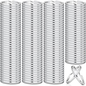 Paxcoo 100 Pack Keyrings, Split Key Rings Bulk for Keychain and Crafts (1 Inch)
