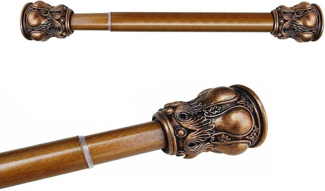 Antique Punch-Free Telescopic Rod, Shower Rod Retro Style, Clothes Rail, Shower Curtain Rod, Curtain Rod, Shower Curtain Accessories, 120~200cm