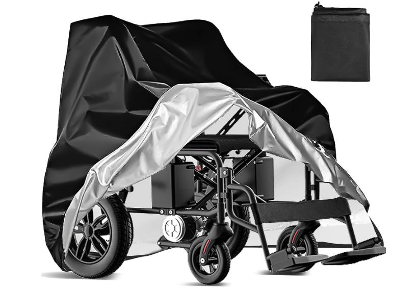 Heavy Duty Waterproof & Dustproof Electric Wheelchair Cover - Prevent Rain, Wind, Dust, Sun & UV for Indoor & Outdoor Use