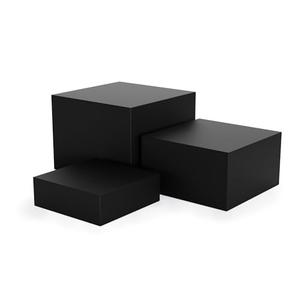 NEETBU Metal Display Stands for Buffet Table - Black & White Cake Risers, Cupcake Stand for Wedding, Party, Catering Supplies, Elegant Food Risers for Displaywith 3Pcs Hollow Bottoms 6''x7''x8''b1 Has Dent