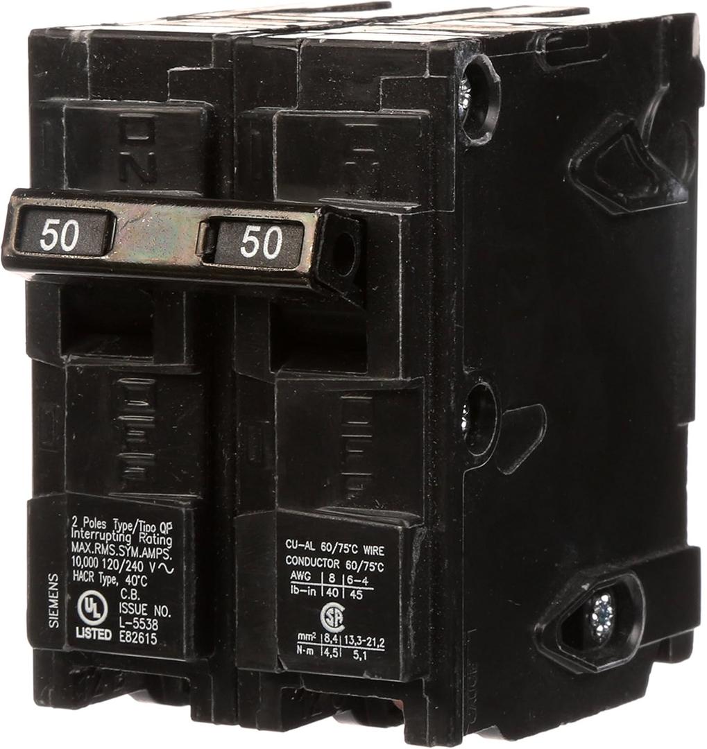 Q250 50-Amp Double Pole Type QP Circuit Breaker (50 Amp)