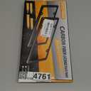 Real Carbon Fiber License Plate Frame, 100% Pure Carbon Fiber Frame, Black License Plate Holder Cover with Screw Caps, Anti-Vibration Pads (Twill 4 Hole)