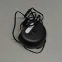 Amazon Basics Small Digital Oval Alarm Clock with LED Display, Nightlight, Snooze Function & Battery Backup, Black, 4.5 x 3.5 x 2.4 Inches