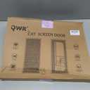 Reinforced Cat Screen Door, Zipper Mesh Screen Door Fits 38''x 82'', Cat Resistant - For Living Room, Bedroom, Kitchen